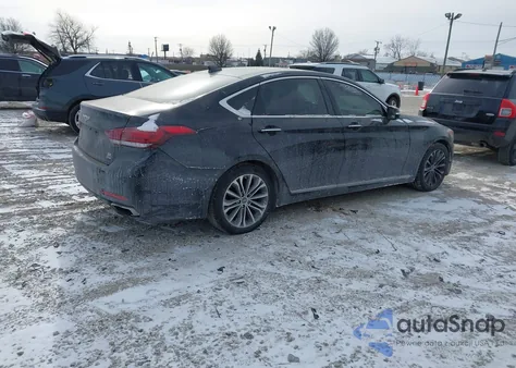2017 Genesis G80 3.8 z USA, uszkodzony, nr VIN KMHGN4JE6HU210166